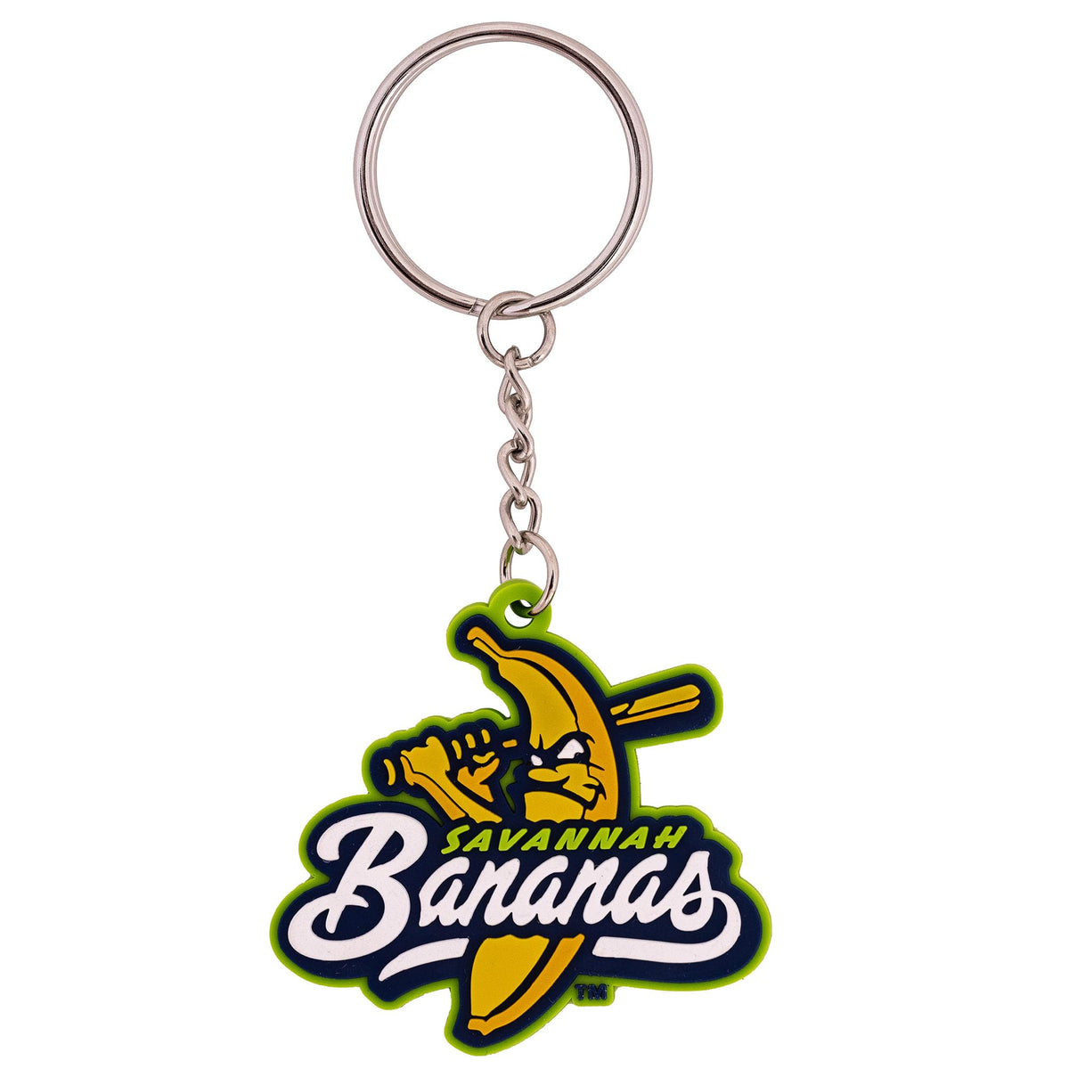 Desert Cactus Savannah Bananas keychain front view, durable acrylic for daily key organization.