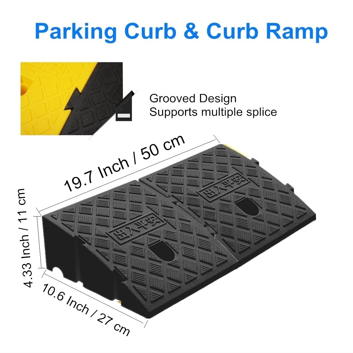 Deshitong curb ramps side profile showing low-angle entry for motorcycles