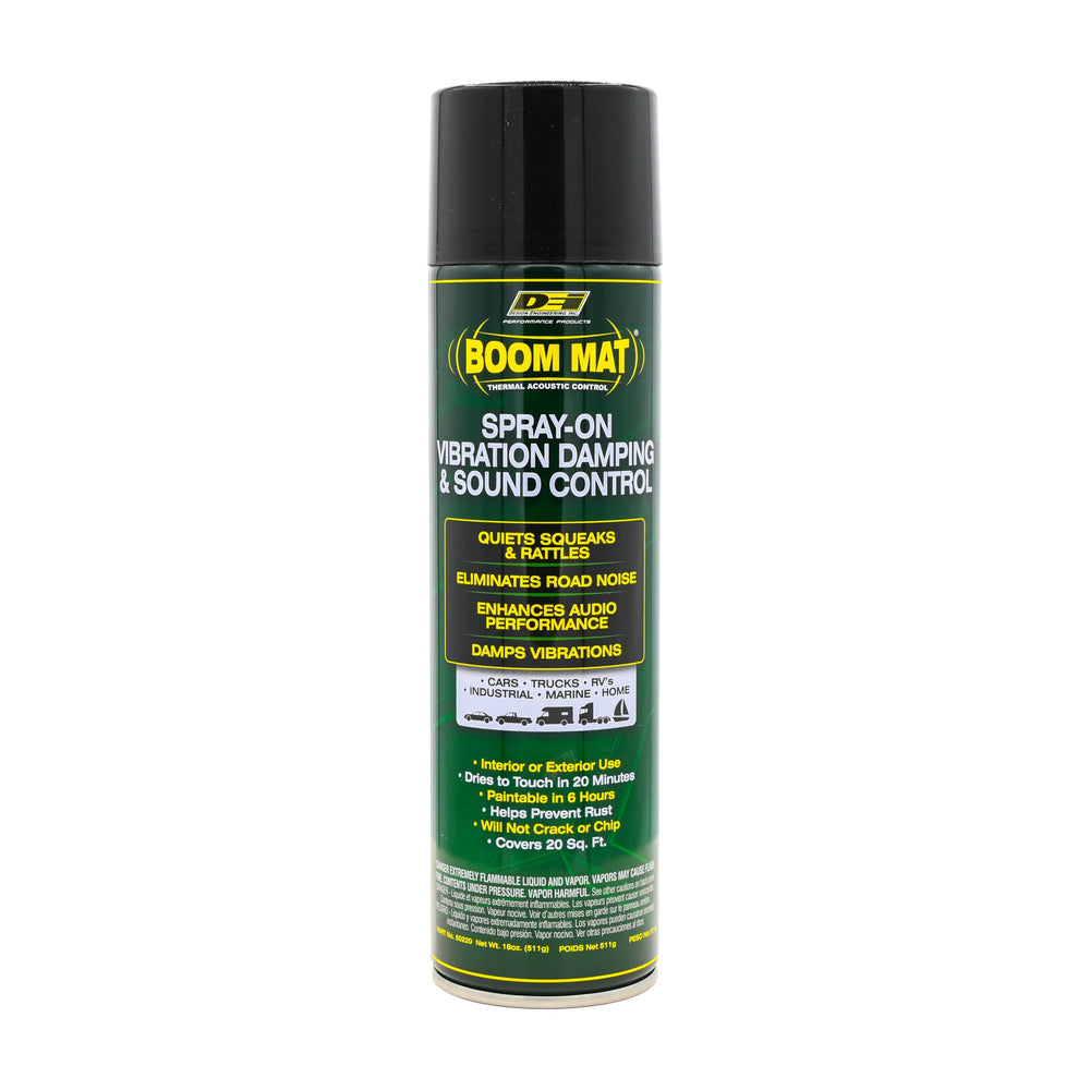Design Engineering Boom Mat deadening spray can for interior noise reduction.
