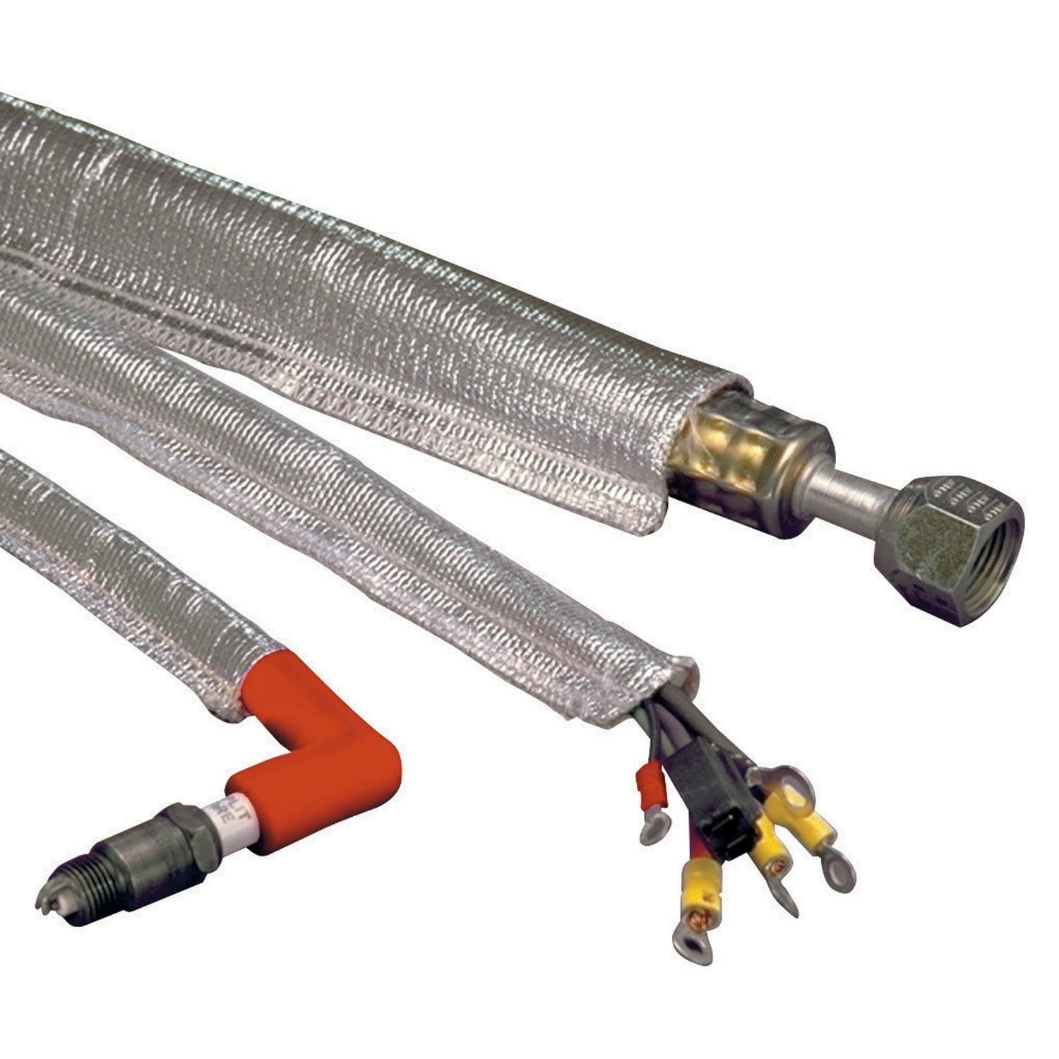 Heat Sheath shields lines from oil chemicals dirt and road debris