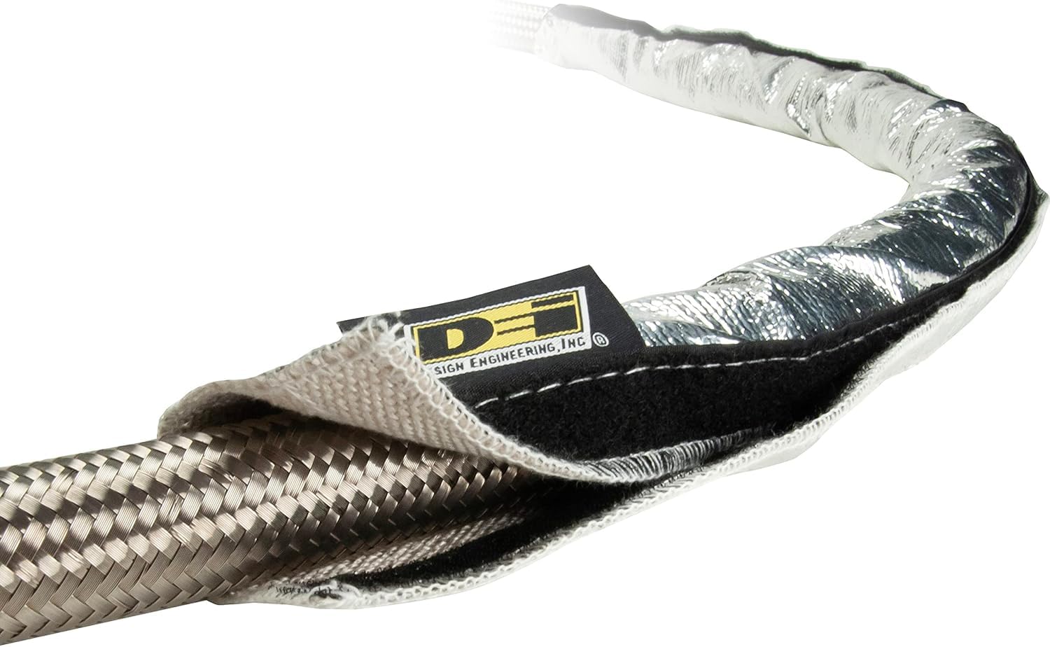 Design Engineering Heat Shroud 19 oz fiberglass insulation reduces heat transfer and wear.