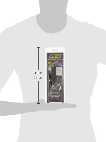 Design Engineering Heat Shroud hook-and-loop closure enables tool-free installation on tight runs.