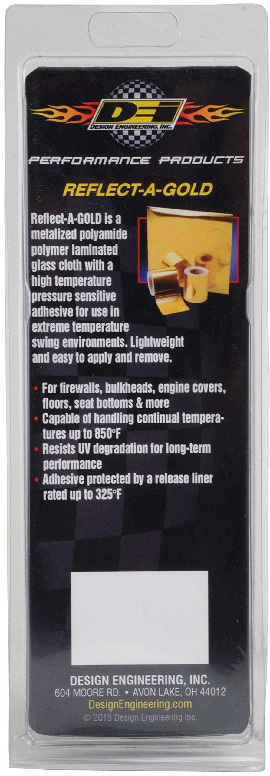 Design Engineering Reflect-A-Gold engine compartment protection for high-heat environments
