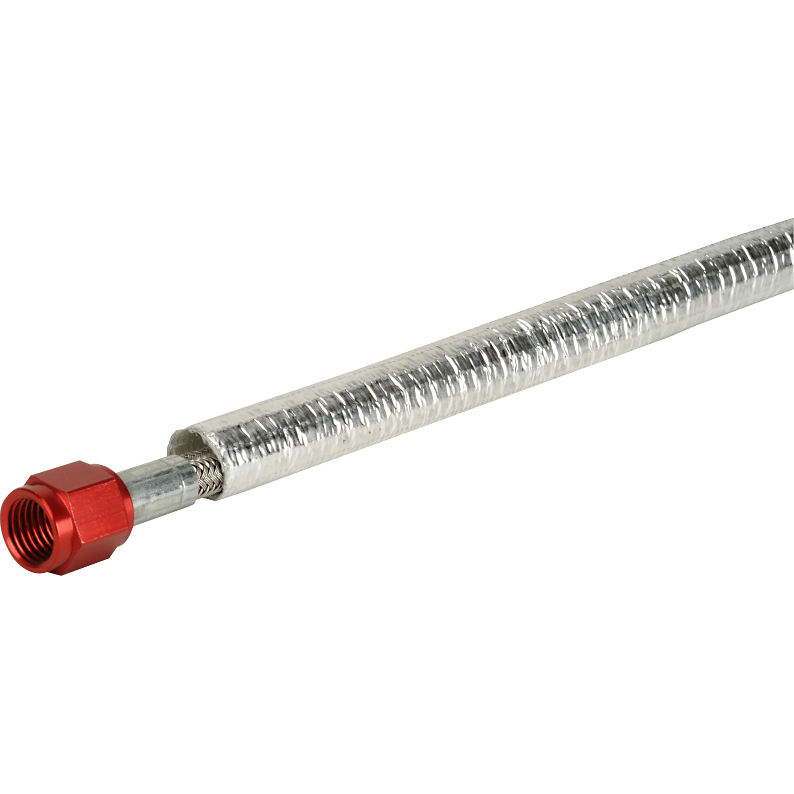 Design Engineering Vapor Block sleeve shields a fuel line with thermal protection.