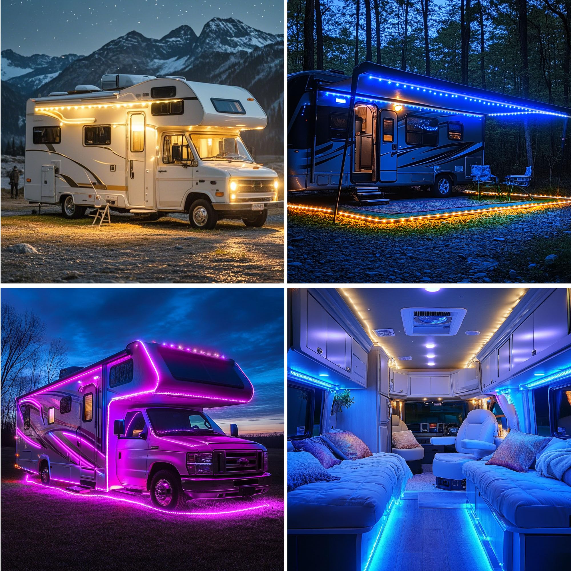 Destlife exterior illumination for campers and food trucks