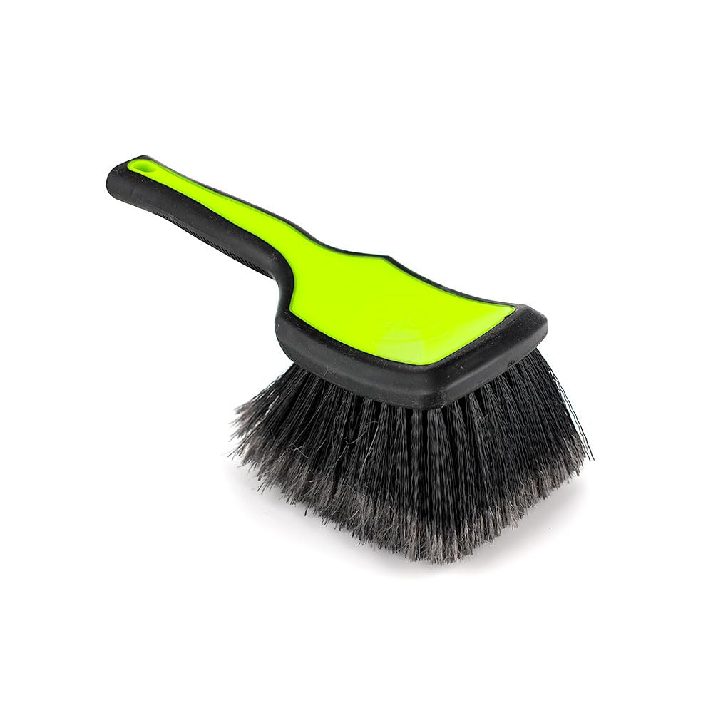 Detail Factory ProGrip Wheel Face Brush showing an ergonomic handle for comfortable control
