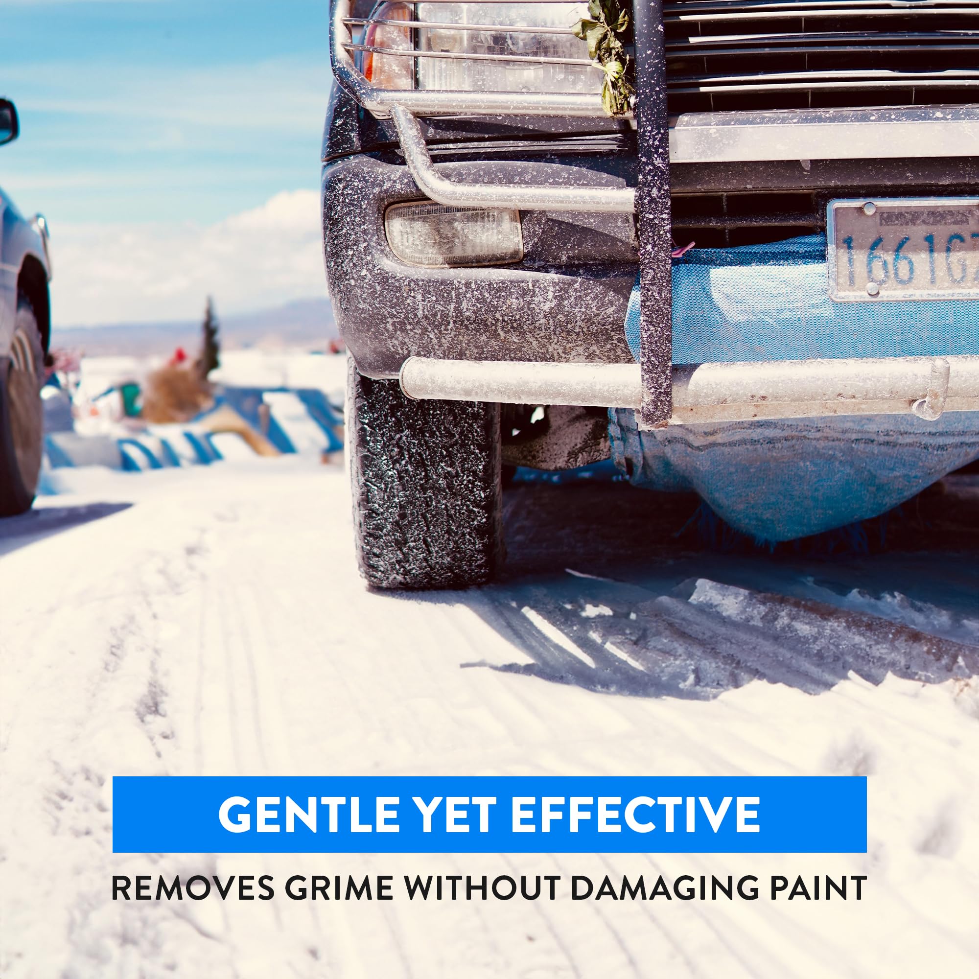 Detco Road Salt Neutralizer on truck equipment reduces corrosion risk and extends life.