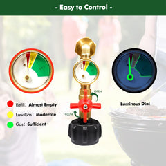 Detoypapa brass propane adapter highlights durable connections and sealing