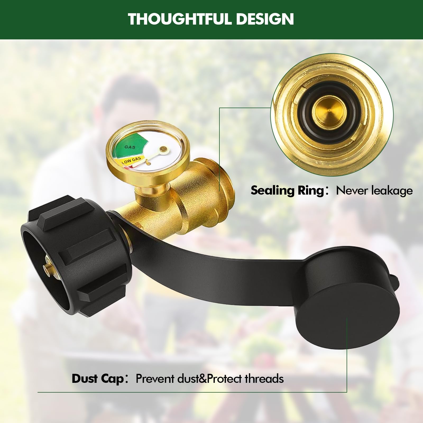Detoypapa brass construction offers durability for outdoor grilling and camping