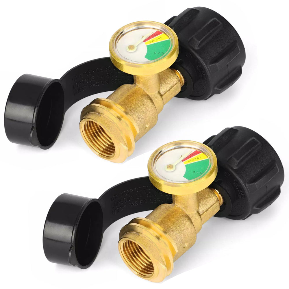 Detoypapa propane tank gauge indicator 2-pack displays remaining gas for planning refills