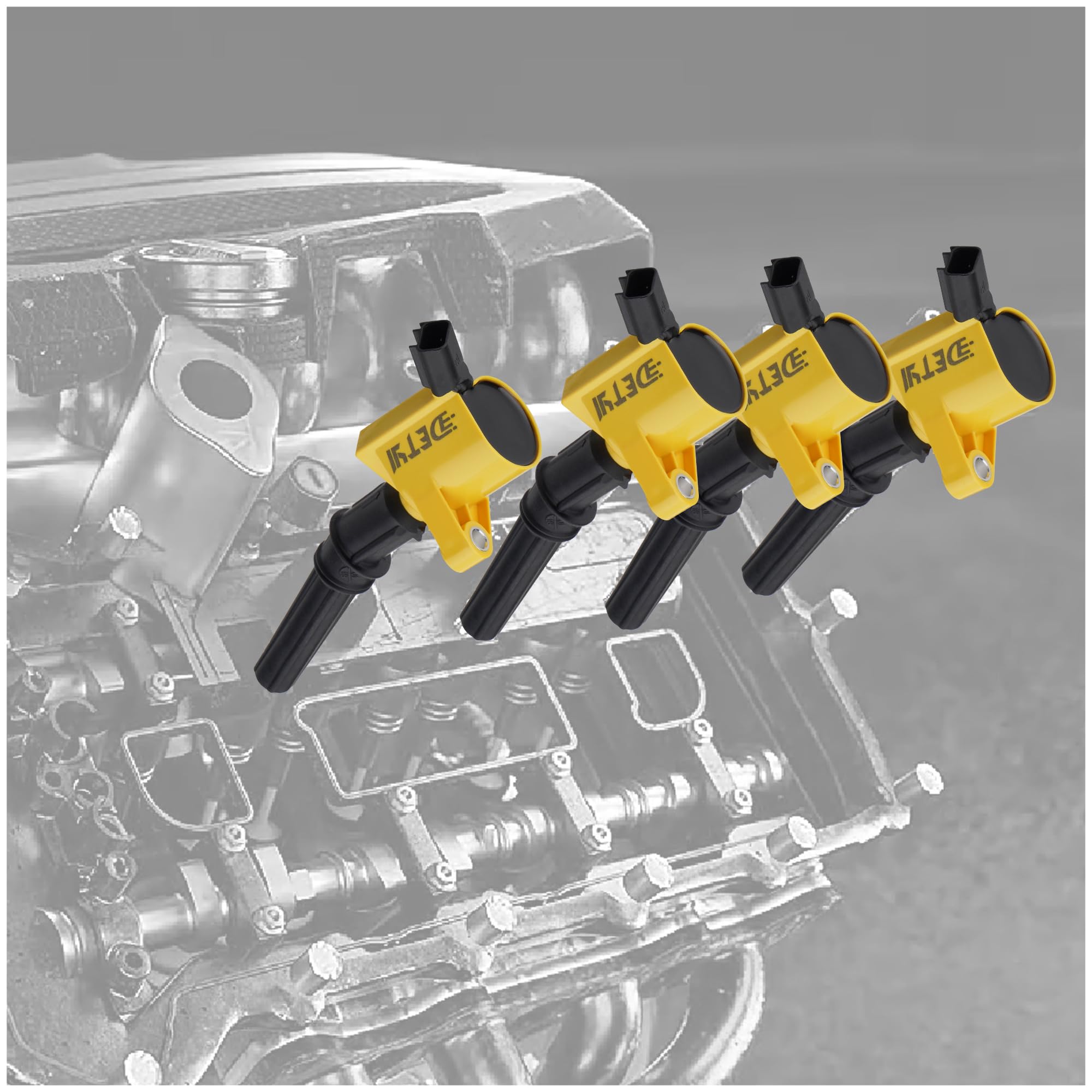 DETYI SP479 iridium spark plugs close-up offering durable ignition and efficient combustion.