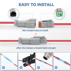 Deutusacc nylon housing resists chemicals and heat for long-lasting Deutsch DT plugs.