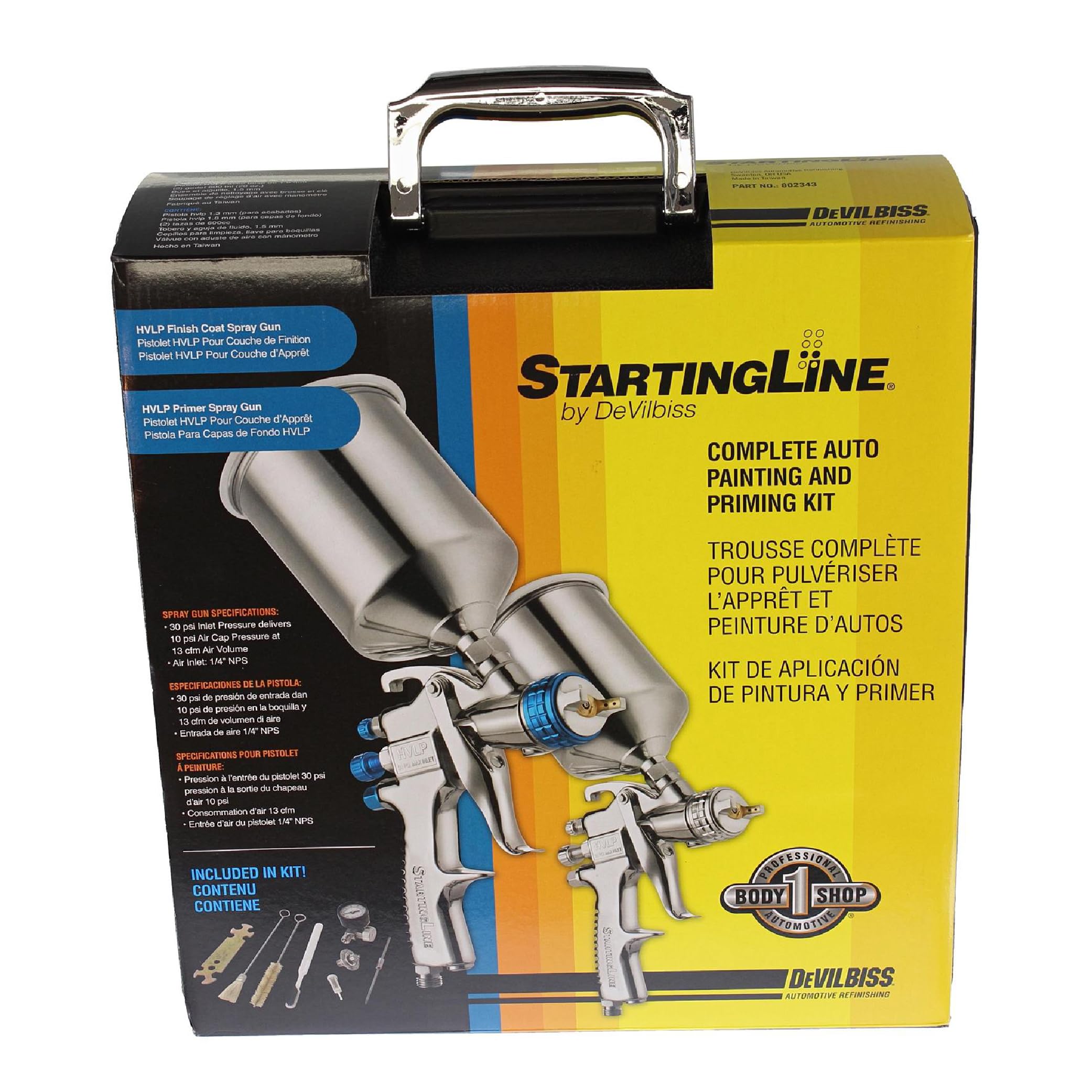DeVilbiss StartingLine air regulator with gauge for stable pressure