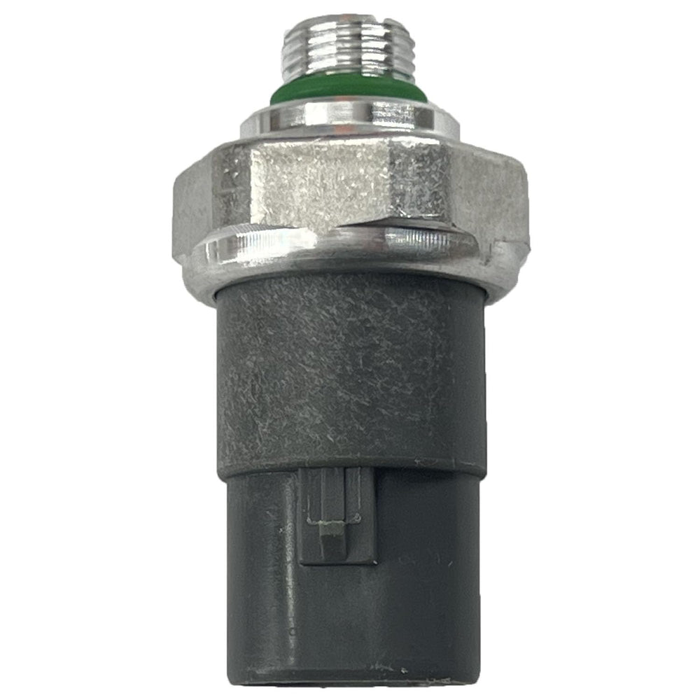 DEVMO A/C pressure switch warranty card indicates 12-month protection and support.