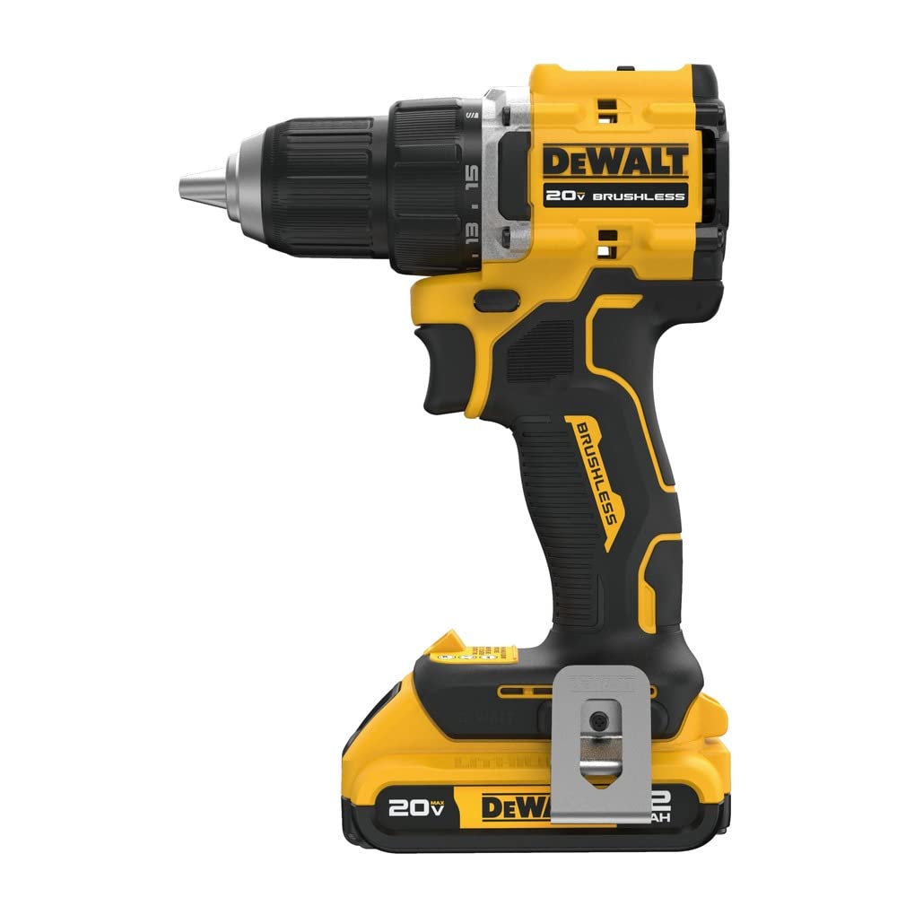 Dewalt DCD794D1 20V MAX battery offers reliable runtime between charges.