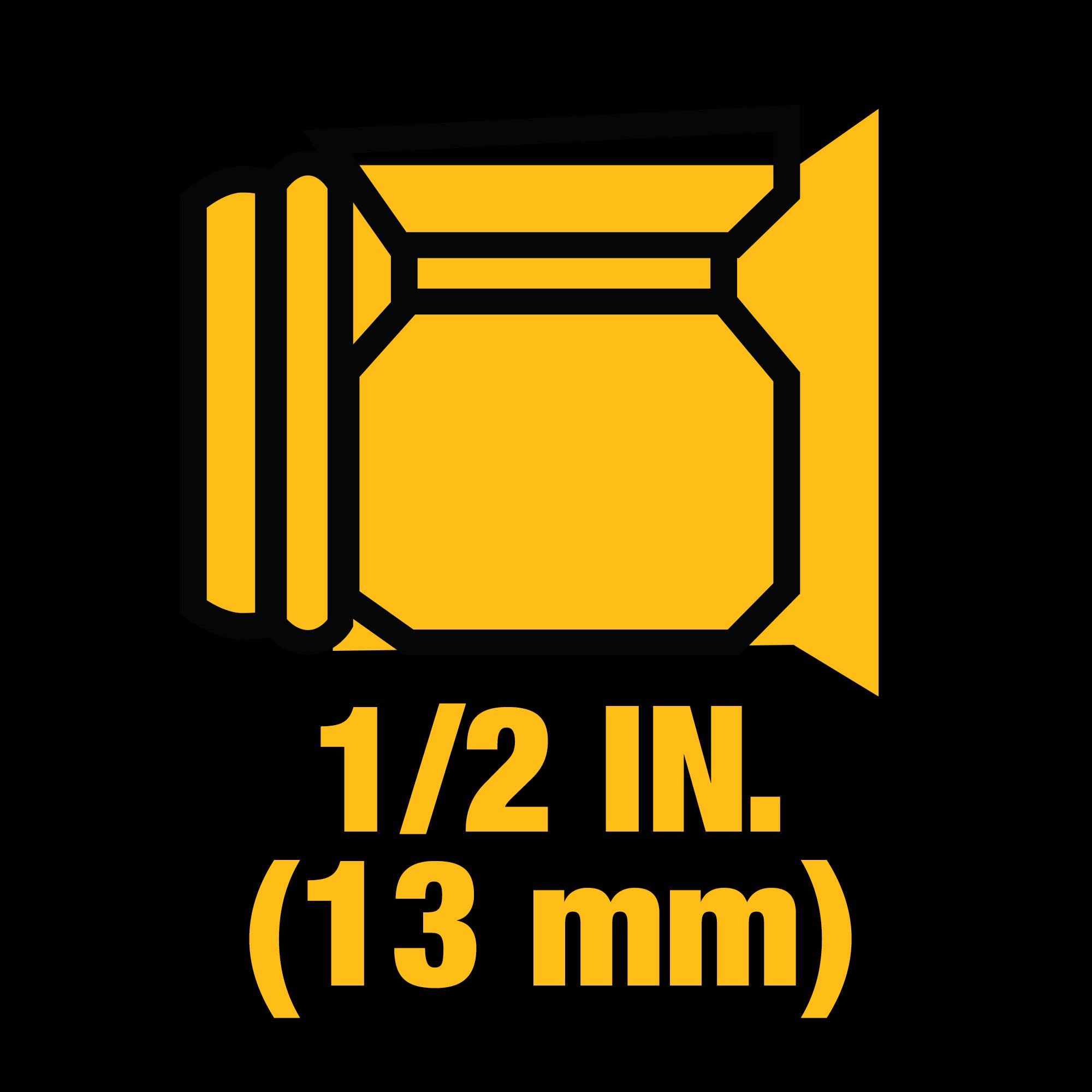 DEWALT driving a lug nut to show high torque capability on wheel lugs