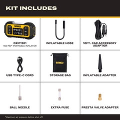 DEWALT clear digital gauge close-up for accurate pressure readings