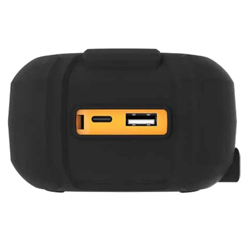 DEWALT DXAELJ25 USB-C PD and USB-A ports charge devices quickly