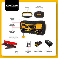 DEWALT DXAELJ25C built-in LED light aids repairs after dark
