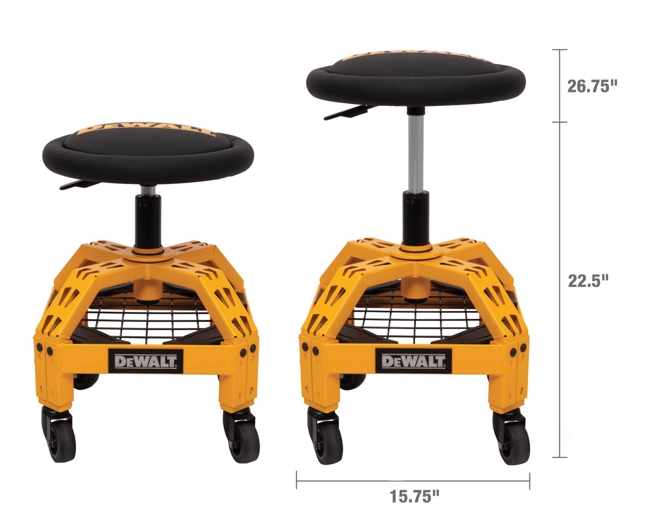DEWALT pre-assembled frame speeds setup in busy garages.