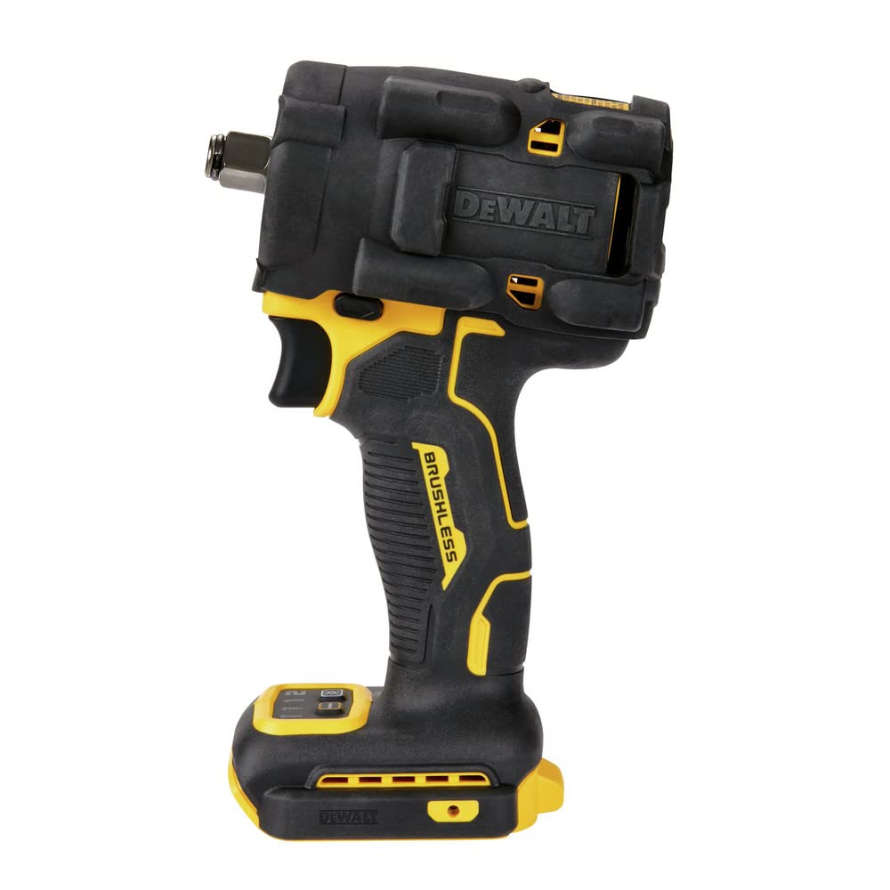 DEWALT hog ring anvil close-up showing quick socket-change reliability