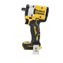 DEWALT impact wrench side profile highlighting short length for tight spaces