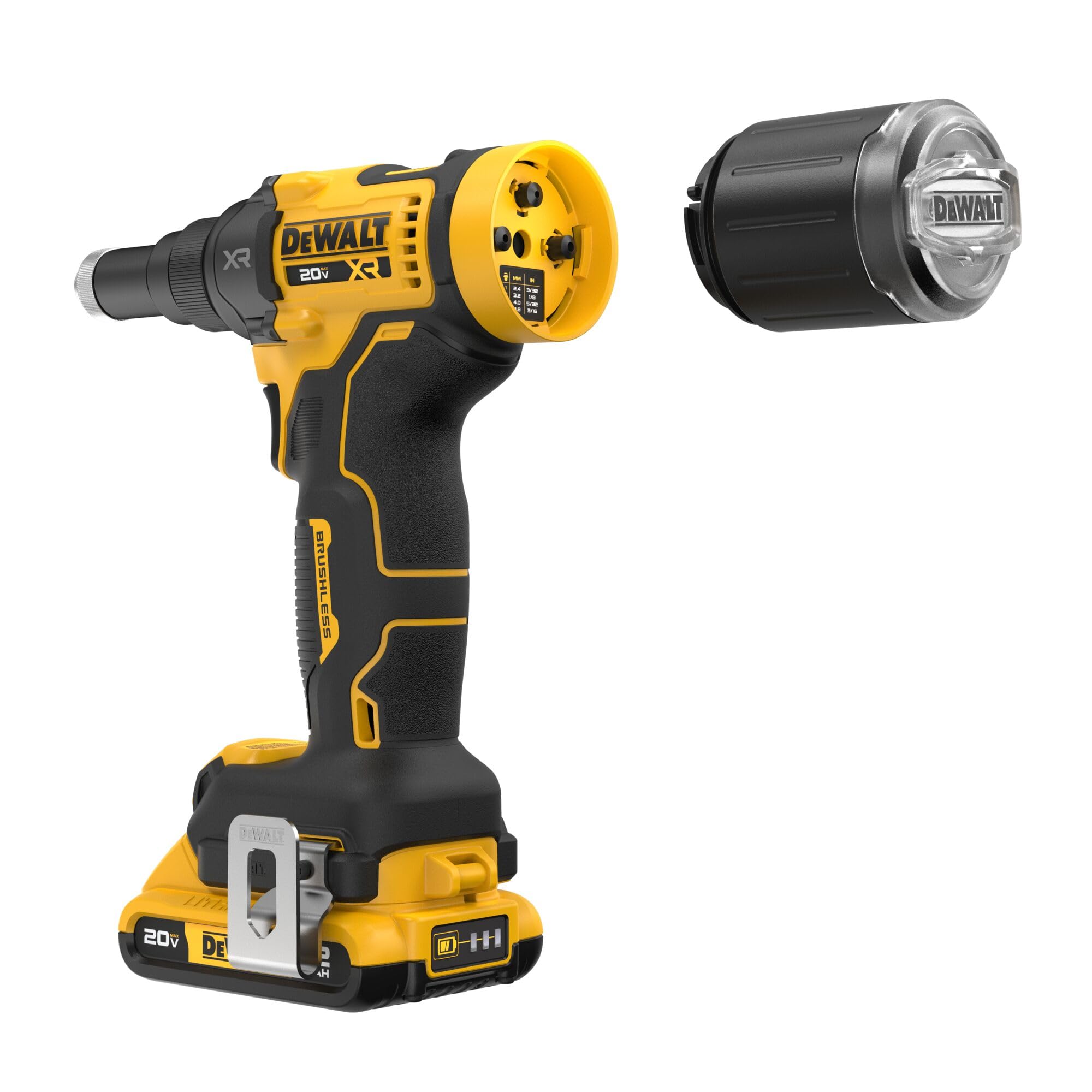 Able to pull up to 800 rivets per charge on site