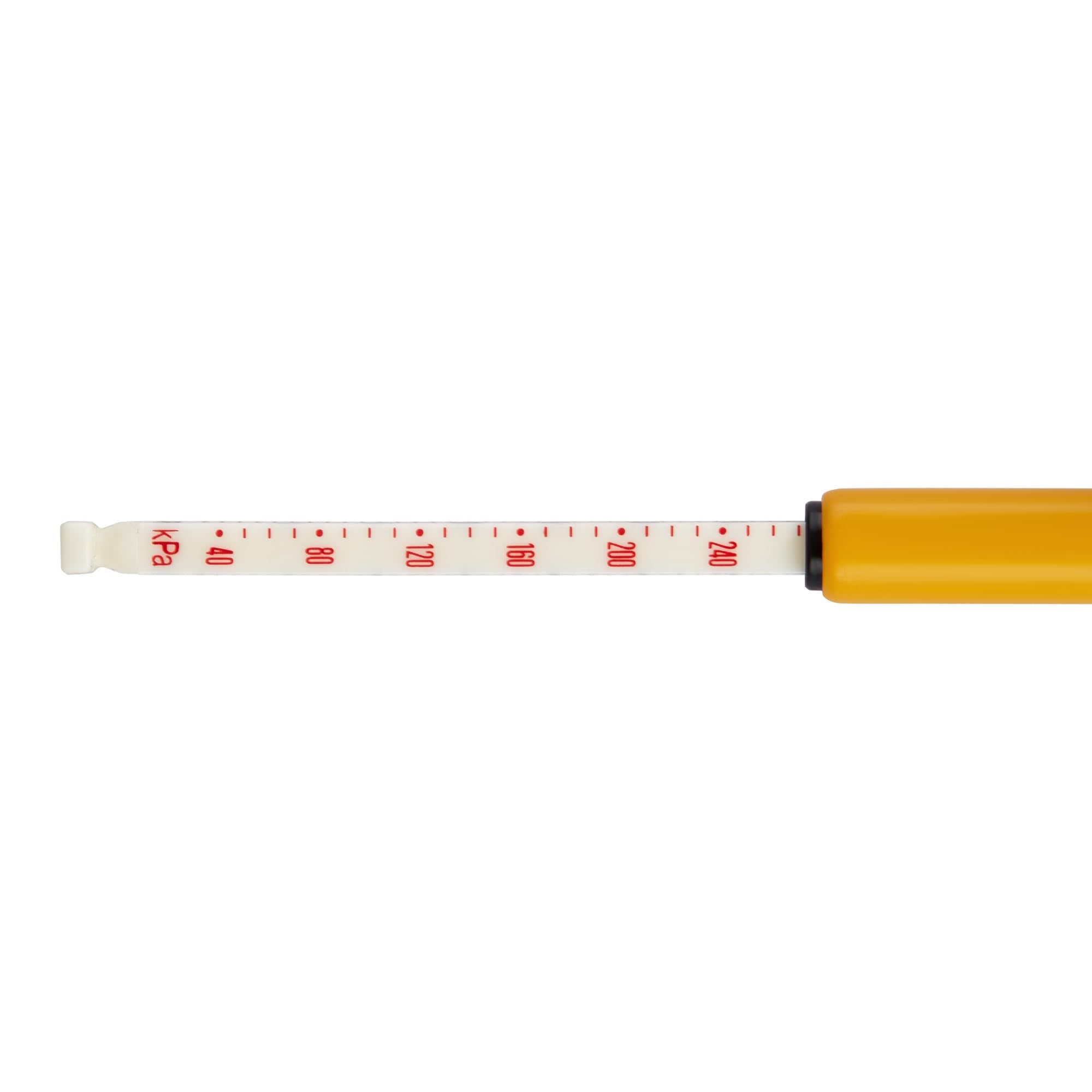 DEWALT tractor tire pressure gauge compact design fits in pocket for field use.