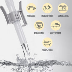 DEWAY pump outputs up to 2.6 GPM for fast liquid transfers