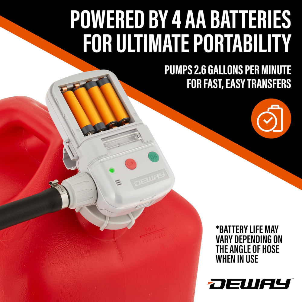 Deway flow control lever for precise transfer speed
