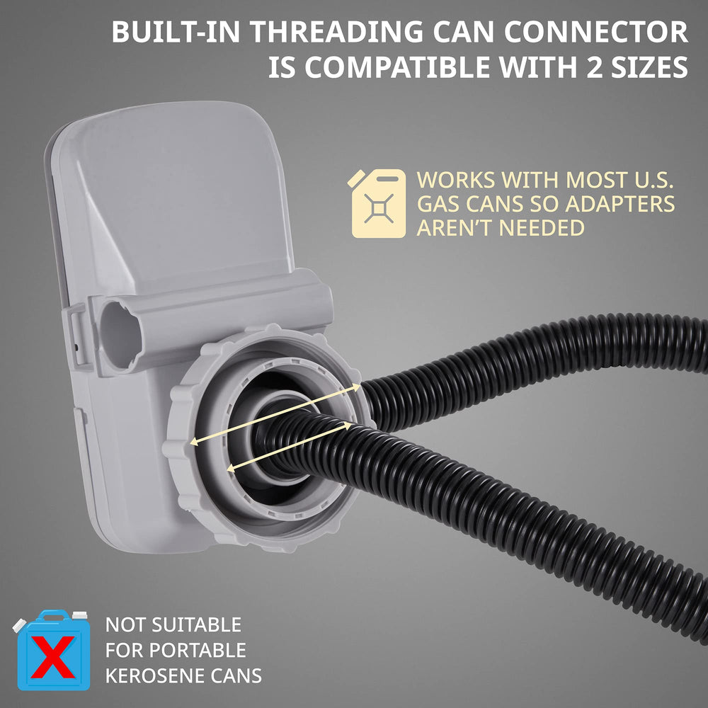 DEWAY portable siphon pump with extra-long hose for fast transfers