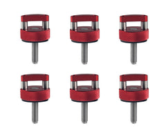 DEWHEL aluminum red hard-top thumb screws with D-ring for quick removal.