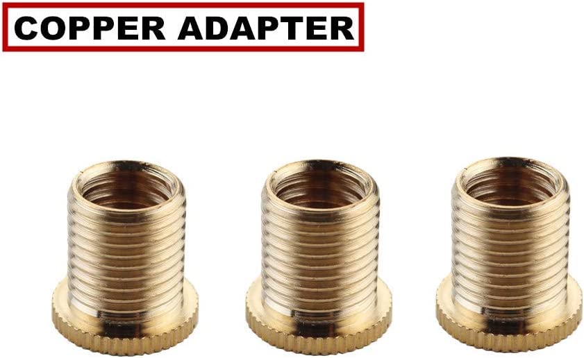 DEWHEL installation-ready knob with three adapters for versatile fit.