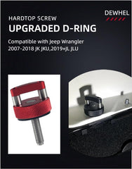 DEWHEL quick-release fasteners designed to replace Freedom top screws.
