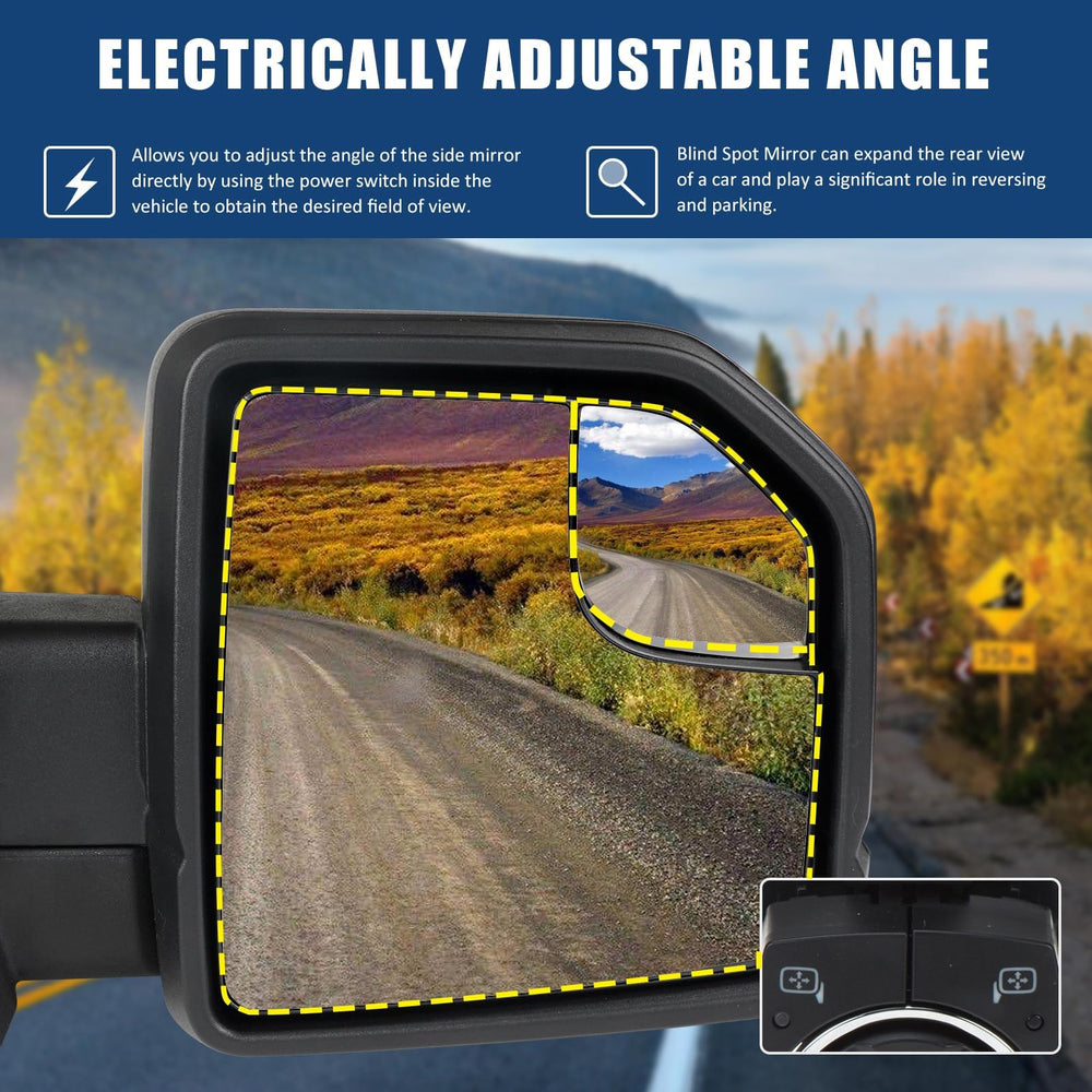 Dexepe mirror features built-in turn signal to improve awareness for nearby drivers.