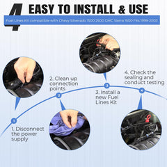 Dexepe fuel filter included, aiding filtration and cleaner flow.