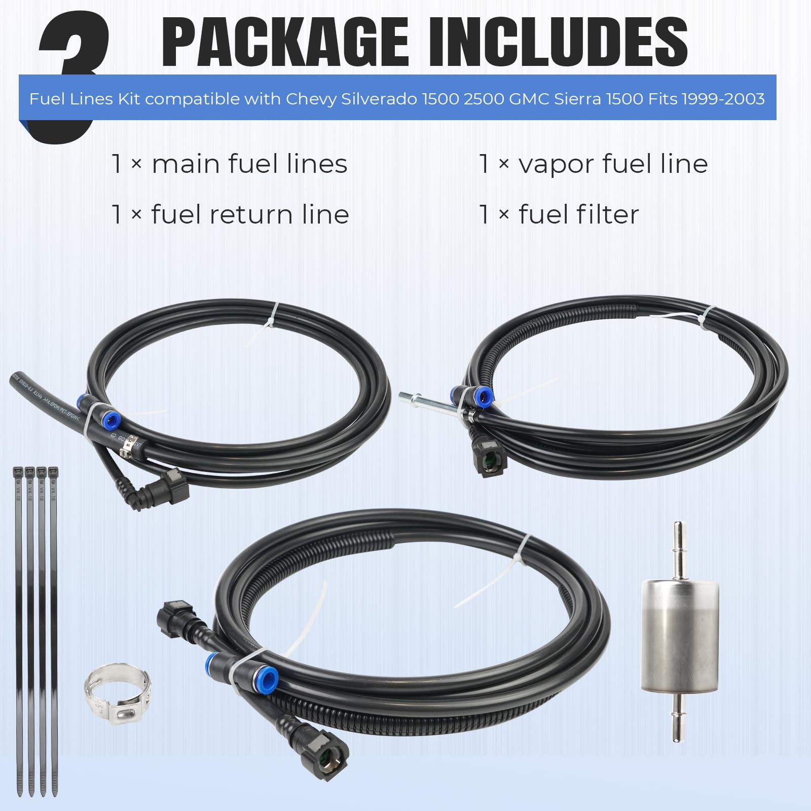 Dexepe vapor line visible, helps proper vapor routing for efficiency.