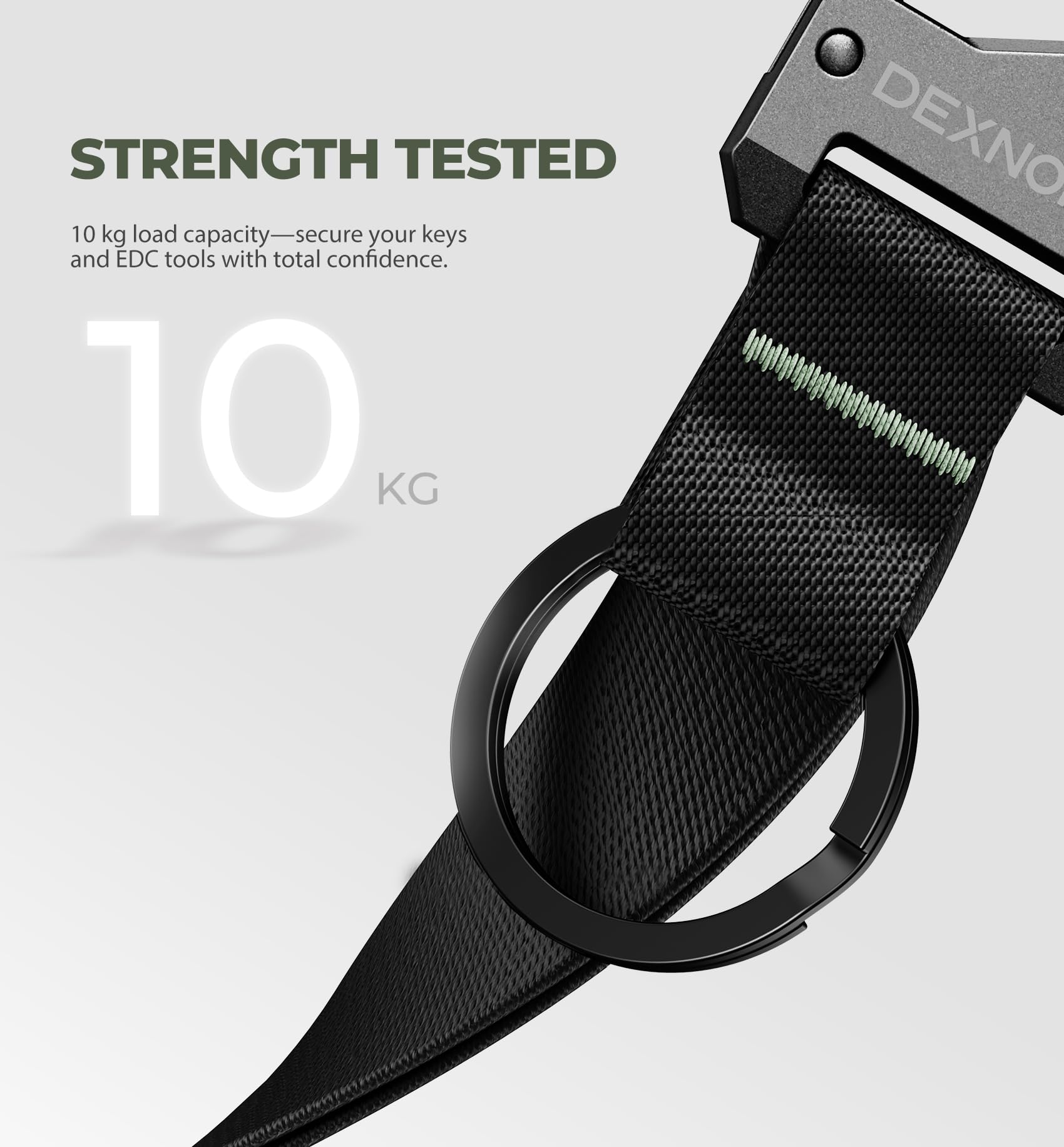 Dexnor integrated bottle opener for convenient on-the-go moments.