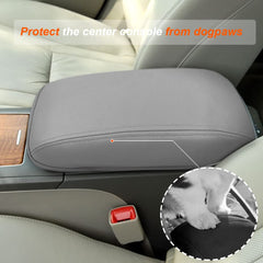 DEYTOP armrest protector PU leather gray adds soft comfort