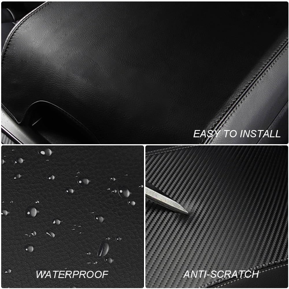 DEYTOP black-stitch armrest cover complements interior with durable stitching