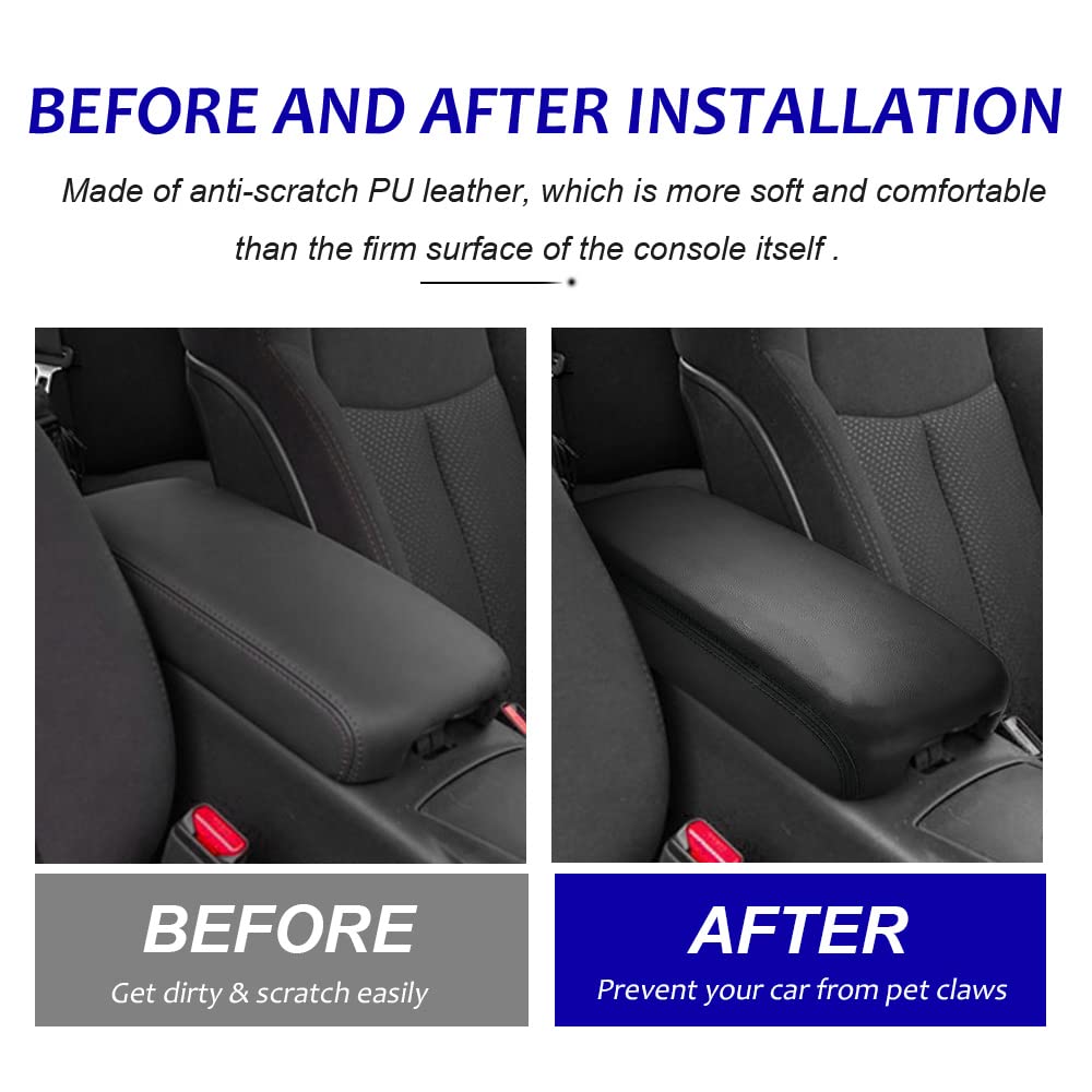 DEYTOP PU leather armrest cover delivers soft, comfortable support during long drives.