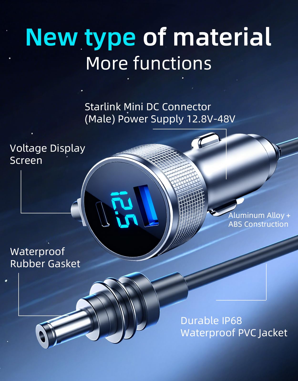 DFPEB Starlink Mini 18awg shielded cable endures harsh conditions