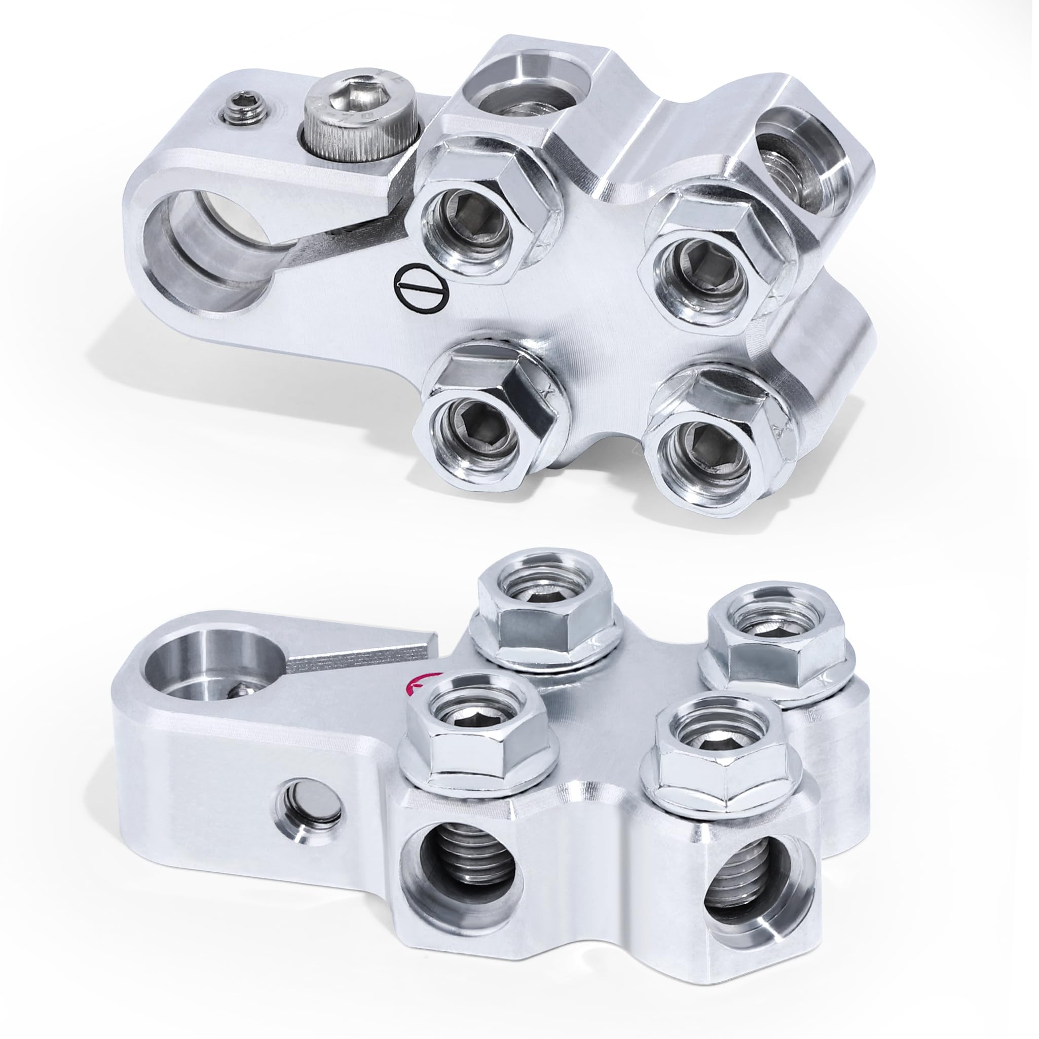 DGBEN 8-Way lead acid terminal connector front view shows secure multi-cable capability.