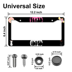 DGDRHZ Anime Moon Cat license frame, back view shows clean finish and sturdy construction