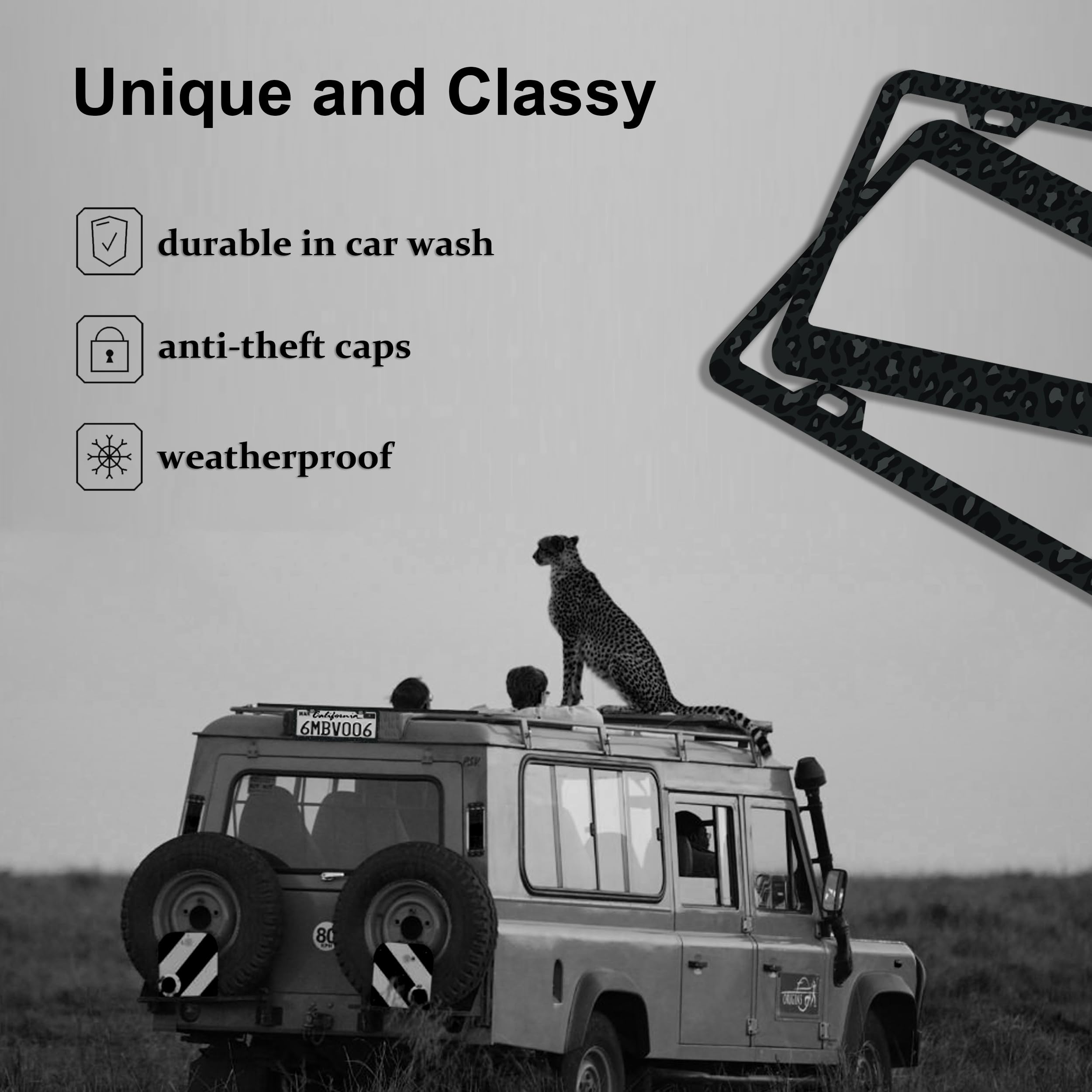 DGDRHZ black-painted aluminum frame detail emphasizing sturdy construction