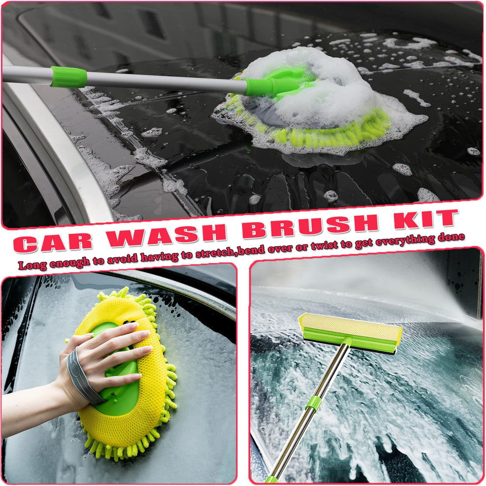 DGHEYQT microfiber towel and mitt for lint-free drying.
