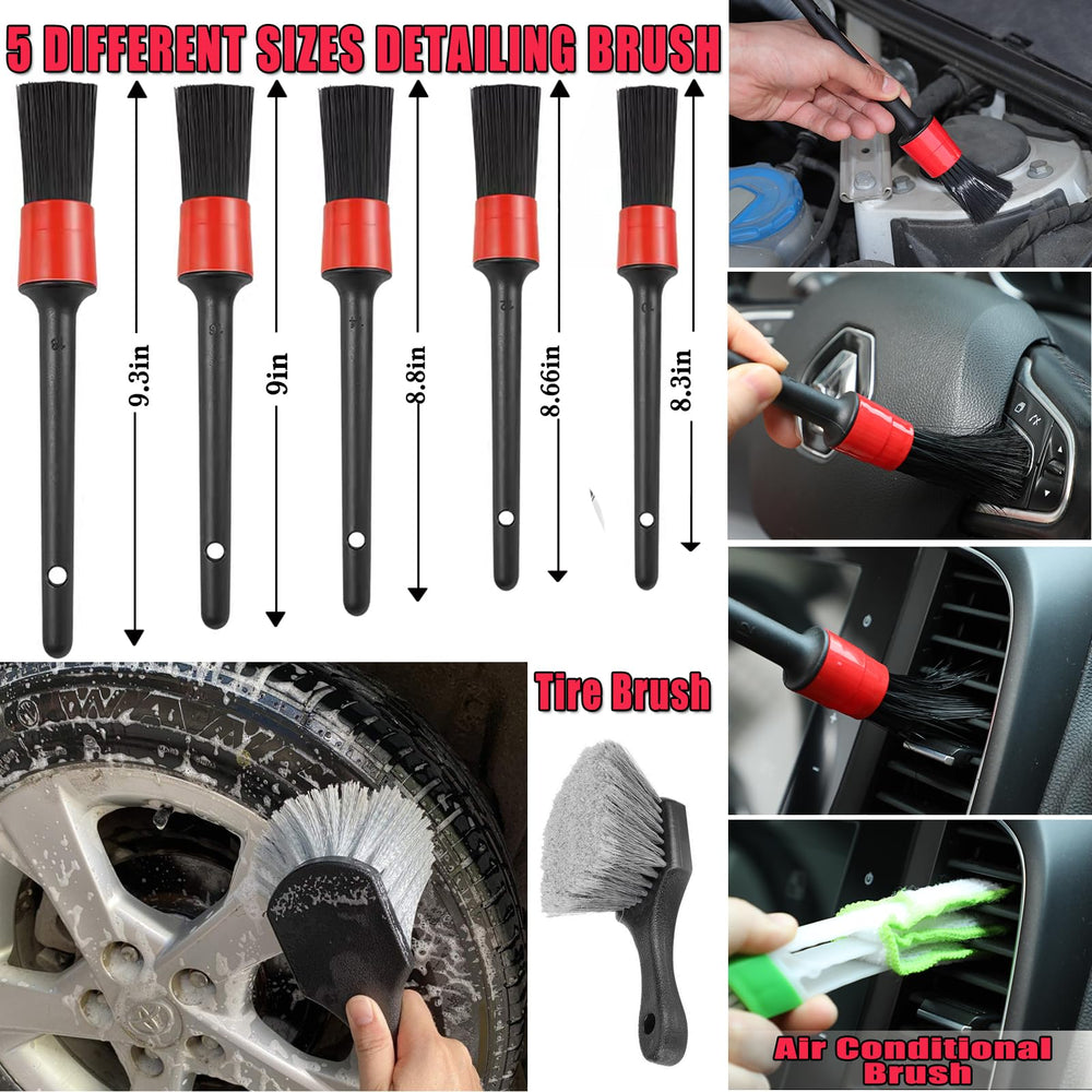 DGHEYQT tire brush ideal for rims, wheels, and grilles.