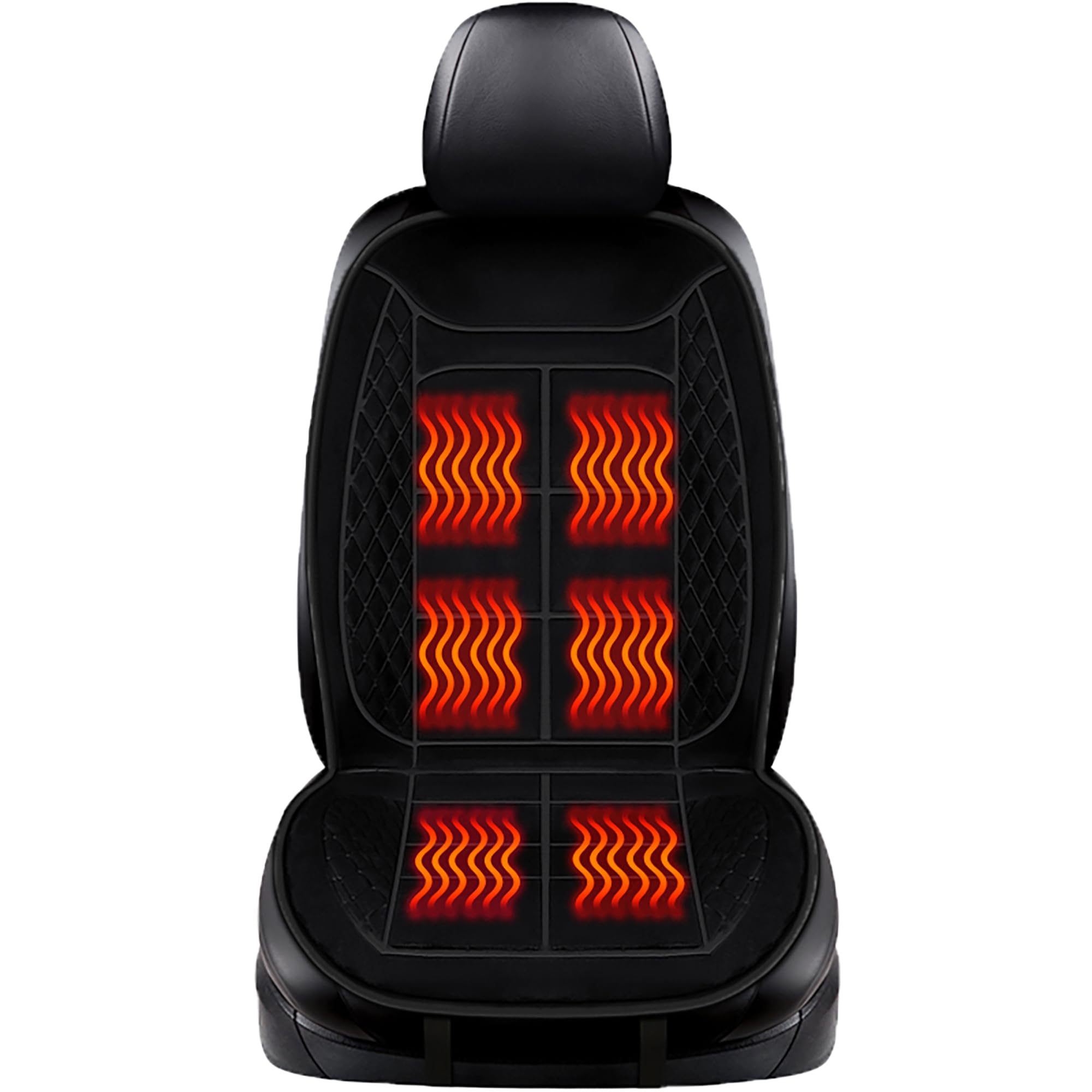DgiqLeite car seat cushion back view with firm support for long drives.