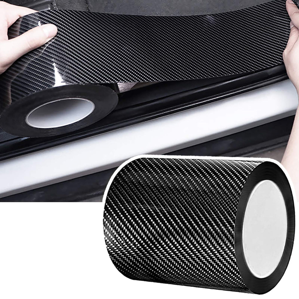 DGSL car door edge guards with carbon fiber wrap provide durable door sill protection.