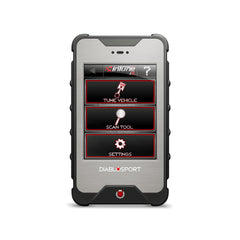 DiabloSport 8200 Intune i3 back view reveals OBD-II interface for quick plug-in